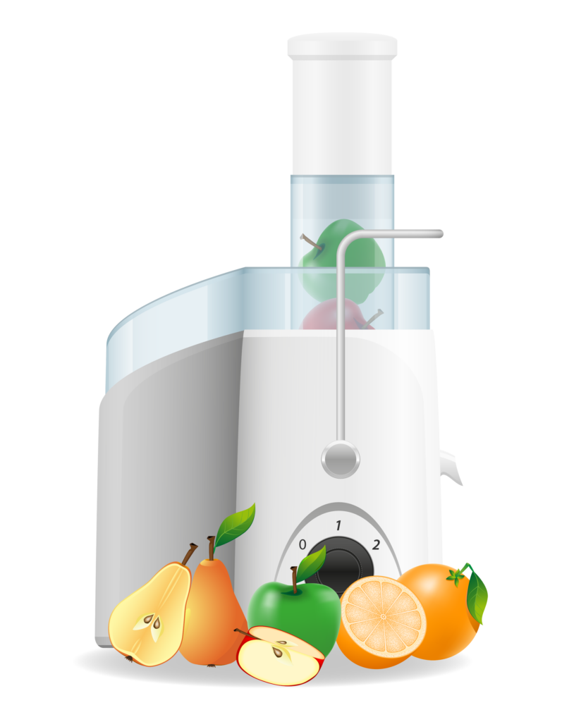 electric kitchen juicer vector illustration isolated on white background