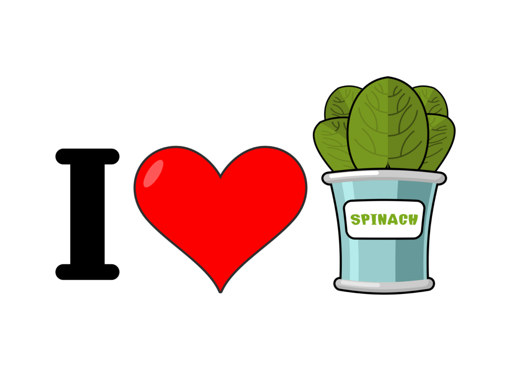 I love spinach. Heart and green leaf lettuce. Tinned greens in tin