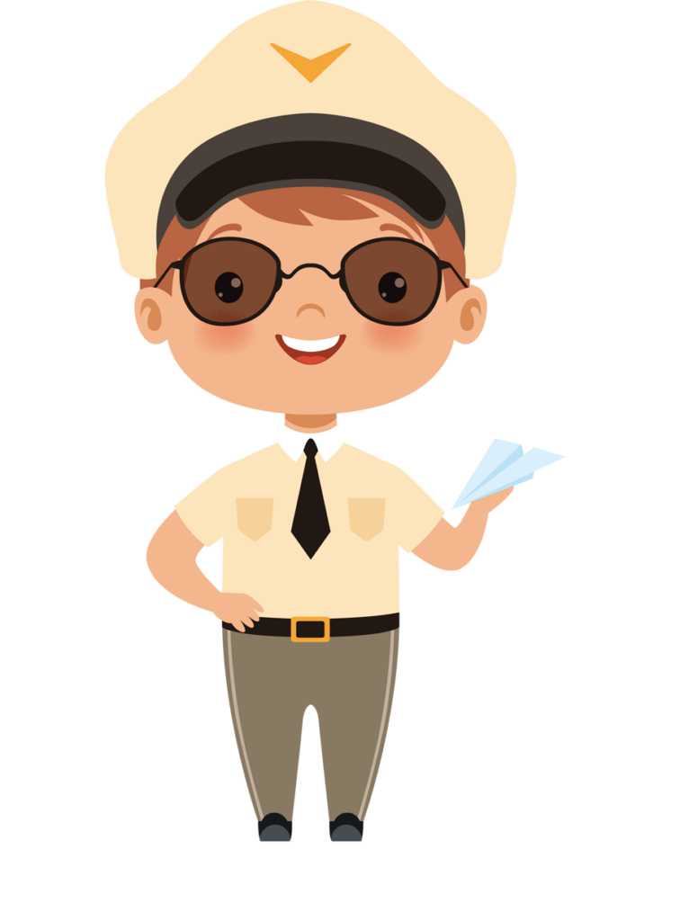 Funny cartoon children characters of various professions. Character profession child and kids, boy and girl. Vector illustration