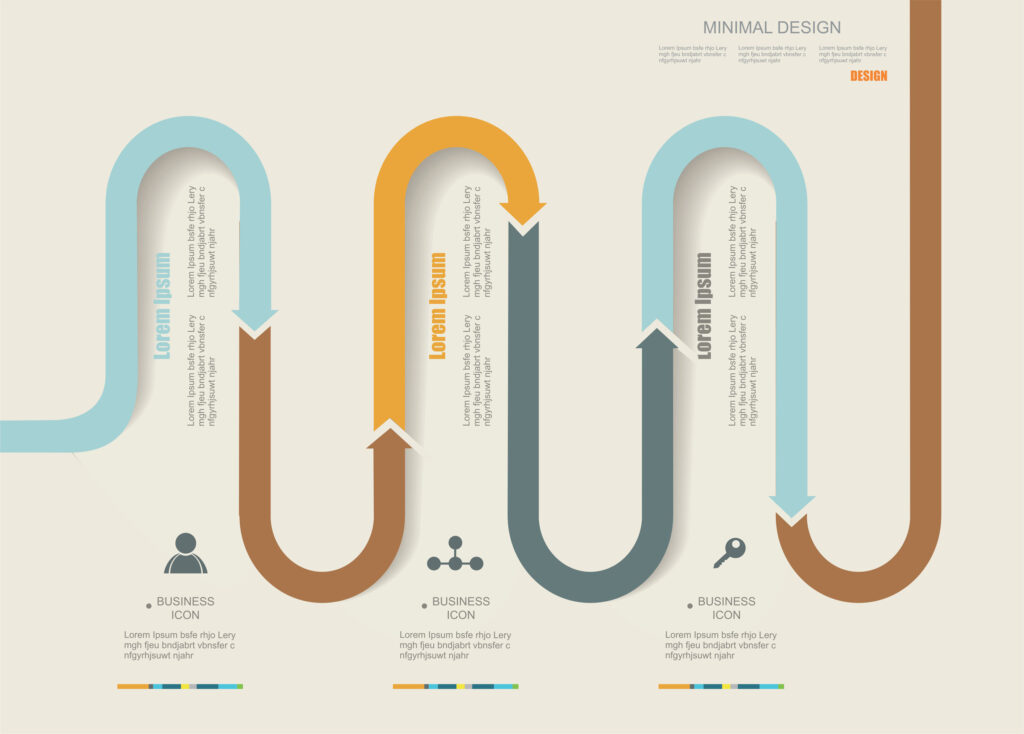 Vector illustration for your business presentations. Can be used for infographics or numbered banner.